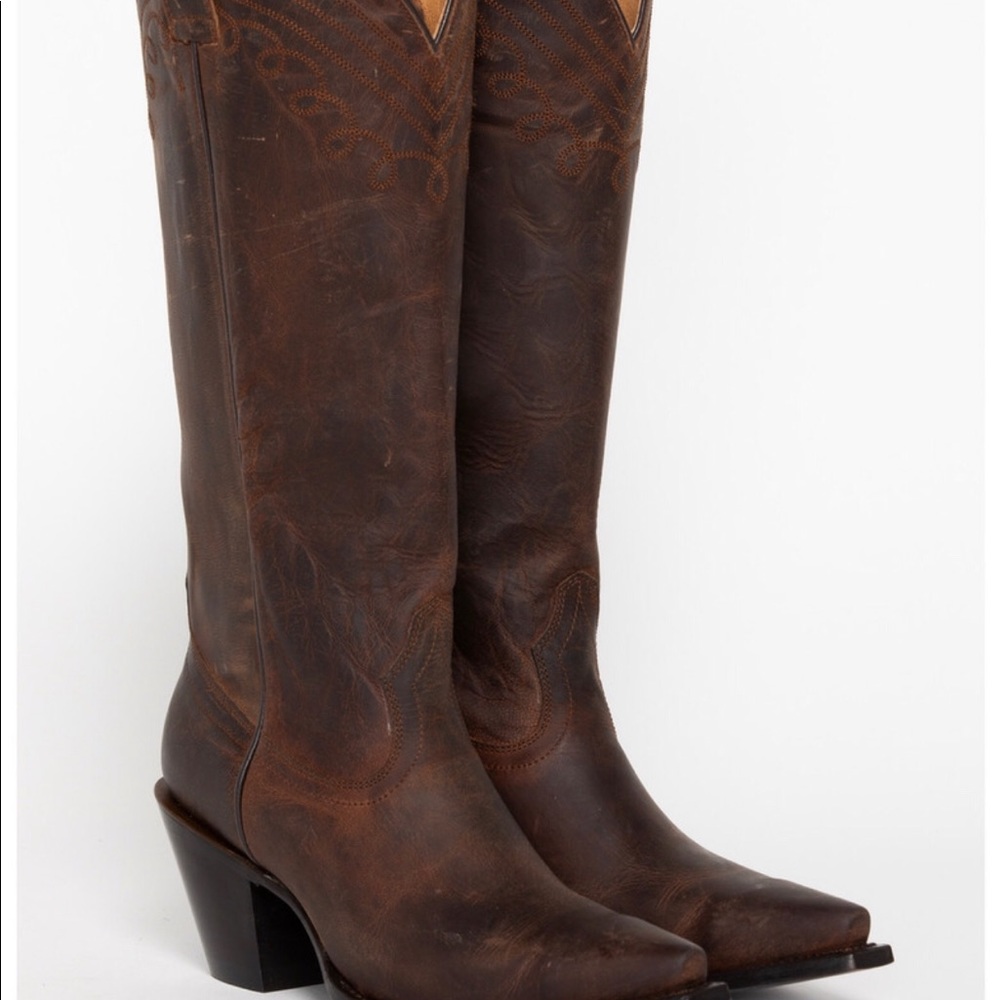 Very used cowgirl boots - need new soles